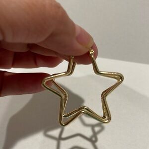 14k gold-plated star earrings